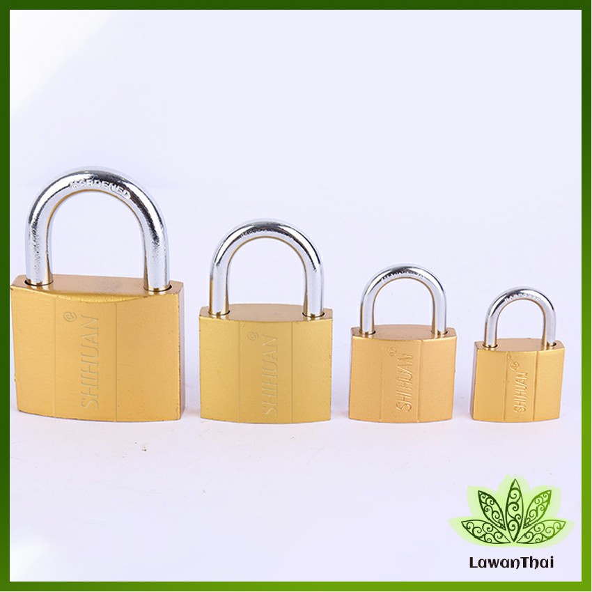 Lawan กุญแจล็อค มินิ แม่กุญแจทองแดงเทียม ใช้สำหรับล็อกประตู ตู้  Key lock