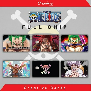 สติกเกอร์ ลายอนิเมะ One Piece Atm Card Zoro Luffy Shanks Sanji Special HOLOGRAM Atm BCA Mandiri Bri Bni Debit Credit Emoney Flazz Etoll TapCash Brizzi RFID Etc สําหรับติดตกแต่งรถยนต์