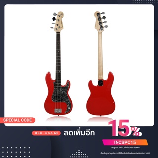 ﻿Century Guitar Bass กีต้าร์เบสไฟฟ้า 4สาย รุ่น CB-22  สีแดง แถมกระเป๋า+สายแจ็ค