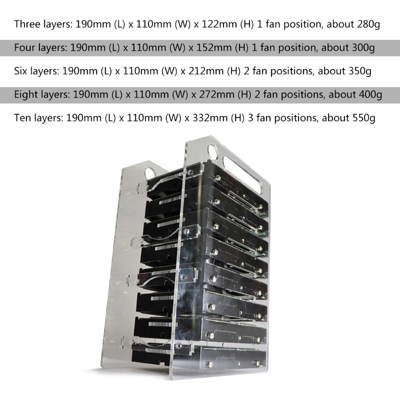 Mochocho Hard Disk Bracket สําหรับ 3 5in HDD Storage Bracket สําหรับกรณี Rack Hard Drive Bay 3 5 หลายชั้น Optiona