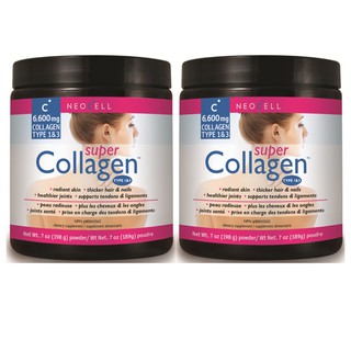 Neocell Super Collagen 6600mg คลอลาเจน 198 กรัม (2 กระปุก)