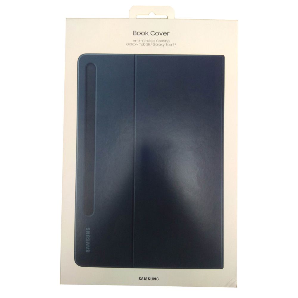 Samsung Galaxy Tab S8 / Tab S7 (11 inch) Book Cover (Navy Blue), EF-BT630PNEGEU