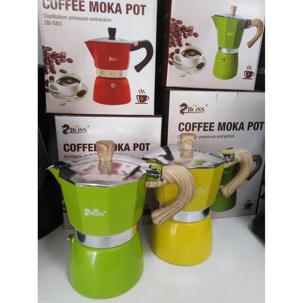 หม้อต้มกาแฟ Moka pot 3 cup.