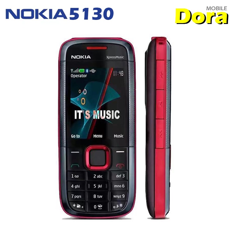 Nokia 5130 Xpress Music Original โทรศัพท์มือถือ ปุ่มโทรศัพท์ใช้ได้ AIS DTAC TRUE 4G ซิมการ์ด แป้นภาษาไทยแข็งแรงทนทานเหมา