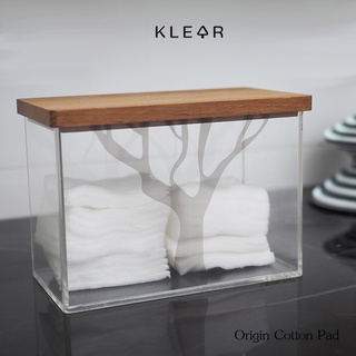 Klear Origin cotton pad box &amp; Miscellaneous Box กล่องอะคริลิคใส่สำลี