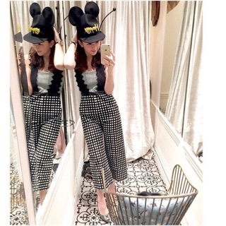 "SPT mixed monochrome jumpsuit"