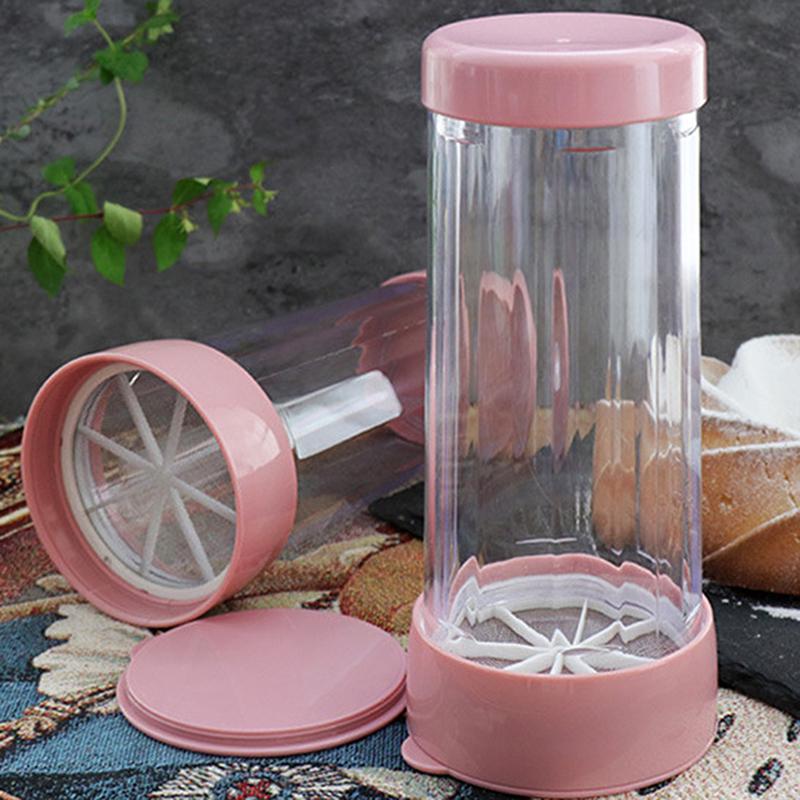 Stainless Steel 60 Mesh Handheld Flour Shaker Sieve Cup Icing Sugar Bake Tool