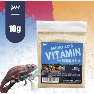 DH Calcium วิตามิน​ แคลเซียม​ D3​ ขนาดทดลอง​ 10 กรัม สำหรับเต่าบก อีกัวน่า กิ้งก่า คาเมเลียน