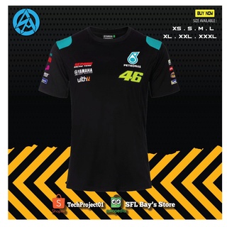 ใหม่ เสื้อยืด ลาย Yamaha Petronas Dual VR46 MotoGP คุณภาพดีที่สุด