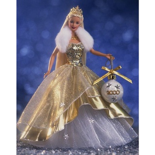 **กล่องไม่สวย** 2000 Celebration Millennial New Year Barbie by Mattel Hallmark Doll Collector #28269