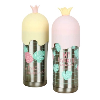 PINK PVSSY กระบอกน้ำ ลายการ์ตูน ของขวัญ จับฉลาก ของใช้ในครัว เก็บความเย็น กระติกน้ำร้อน กระบอกเก็บความเย็น
