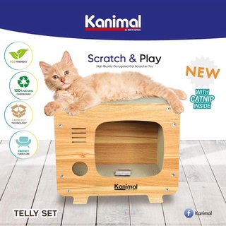 Kanimal Telly Set ของเล่นแมว อุโมงค์ ทีวี