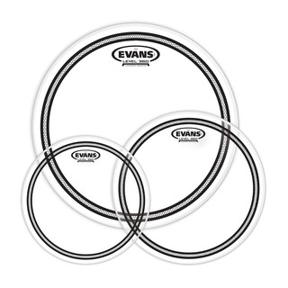 Evans หนังกลองแบบชุด 3 ใบ ขนาด 10",12",16" แบบใส 2 ชั้น รุ่น ETPEC2 CLR-R (Made in USA)