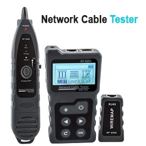 Noyafa NF-8209 เครื่องทดสอบสายเคเบิลเครือข่ายตัวติดตามสายเคเบิลอัจฉริยะ เครื่องทดสอบ POE การตรวจสอบสายไฟ DC และสวิตช์ Loop-Back Test PoE Detector
