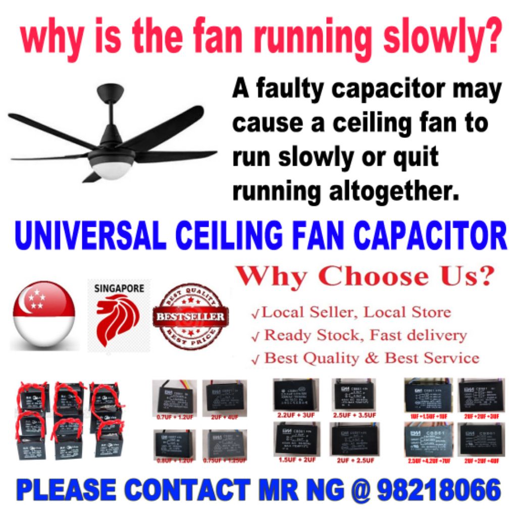 CEILING FAN CAPACITOR (4 สาย) CBB61