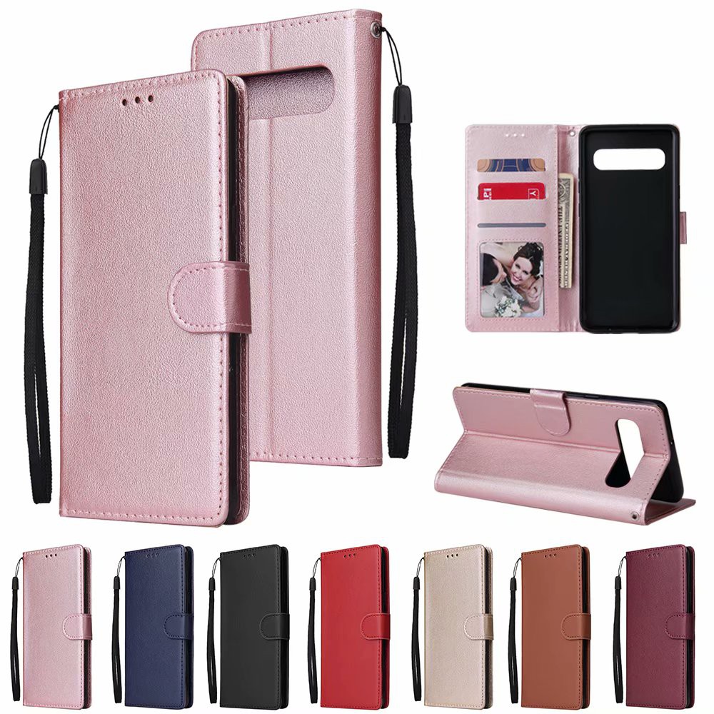 เคส for Samsung Galaxy J4+ 2018 J415 J4 Plus J400 5g S10 lite S10e เคสเคสโทรศัพท์หนังฝาพับพร้อมช่องใส่บัตรสําหรับ