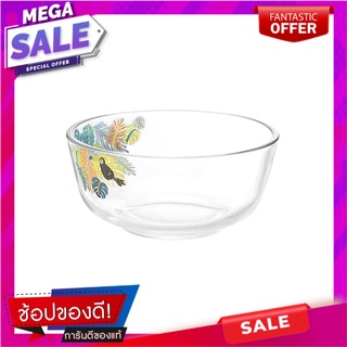 ชามแก้ว 4.5" OCEAN GLASS JUNGLE LEAVES อุปกรณ์ใส่อาหาร GLASS BOWL 4.5" OCEAN GLASS JUNGLE LEAVES