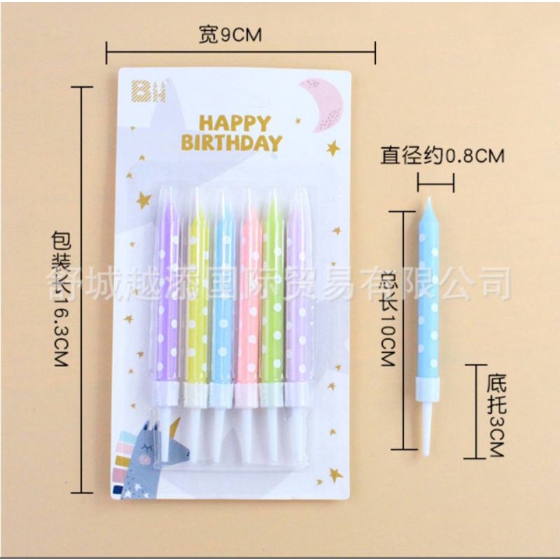 เทียนวันเกิดสกรีนลายมี3แบบ(C-SN04) - รูปที่ 2