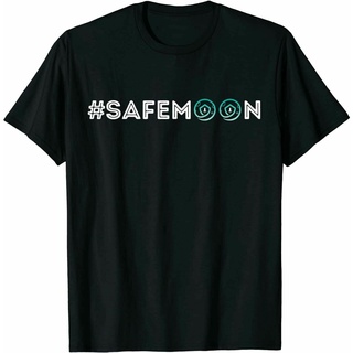 [100% Cotton] เสื้อยืดคลาสสิก ลาย Safemoon Cryptocurrency Crypto สีดํา สไตล์วินเทจ KDncnn89FFjjmp95