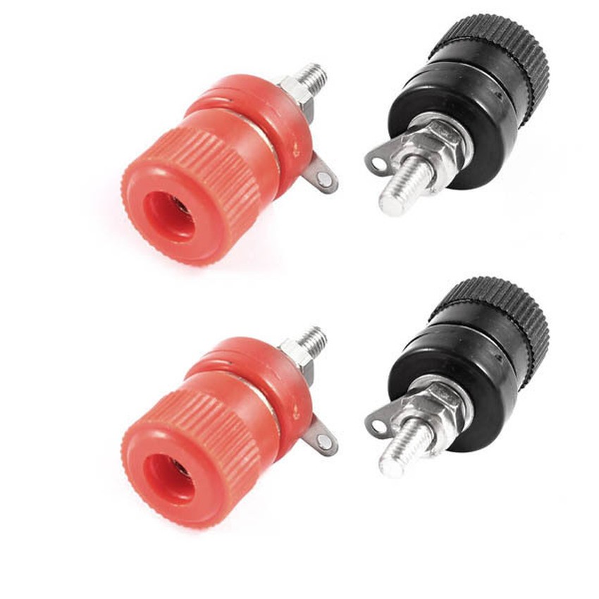 ไบดิ้งโพส แท็บลำโพง ขั้วต่อลำโพง/เครื่องขยายเสียงAmplifier Terminal 4mm Banana Jack Binding Post -Re