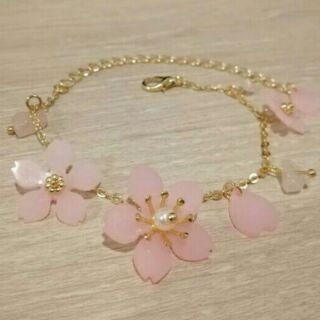 °°°สร้อยข้อมือดอกซากุระ 🌸cherry blossom🌸 น่ารักมาก