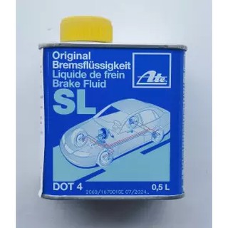 น้ำมันเบรคเอเต้ SL DOT4 Ate Brake Fluid SL DOT4 ขนาดบรรจุ 0.5 ลิตร