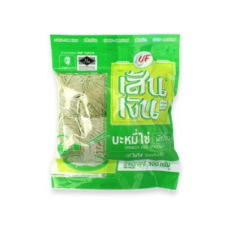 เส้นเงิน บะหมี่ไข่สูตรผักโขม 500 กรัม/Spinach 500 grams egg noodles