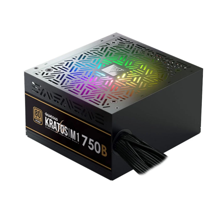 POWER SUPPLY (อุปกรณ์จ่ายไฟ) GAMDIAS KRATOS M1 750B - 750W 80 PLUS BRONZE