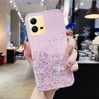 Ready Stock 2022 New Casing VIVO Y16 V25 V25e V25 Pro 5G Y35 2022 Y22 Y22s เคส Phone Case Star Sequins Glitter Transparent Soft Case Back Cover เคสโทรศัพท