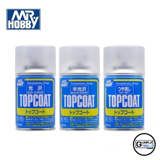 [ MR.HOBBY ] TOPCOAT เคลียร์กระป๋อง สูตรน้ำ (เงา / กึ่งเงากึ่งด้าน / ด้าน)