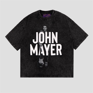 เสื้อยืด ขนาดใหญ่ พิมพ์ลาย John Mayer