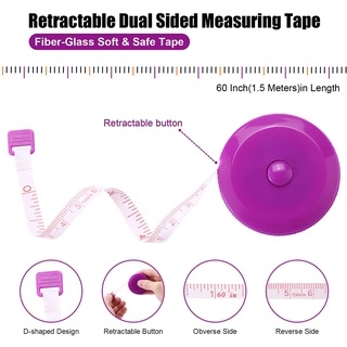 เทปวัดขนาด 150 ซม . 60 นิ้วสําหรับตัดเย็บเสื้อผ้า