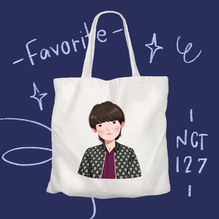 กระเป๋าผ้า ถุงผ้าขนาด 14x16 นิ้ว ลาย Jaehyun