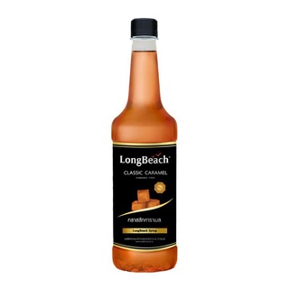 (มีราคาส่ง) ลองบีชไซรัปคลาสสิค คาราเมล ขนาด 740 มล.LongBeach Classic Caramel Syrup size 740 ml.