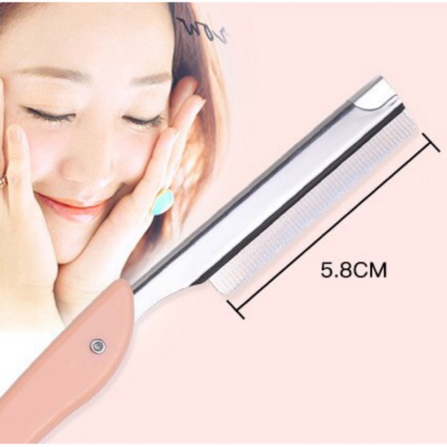 มีดกันคิ้ว มีดโกนคิ้ว แบบพกพา พับได้ แถมใบมีด 10 ใบ Eyebrow Trimmer Shopee Thailand