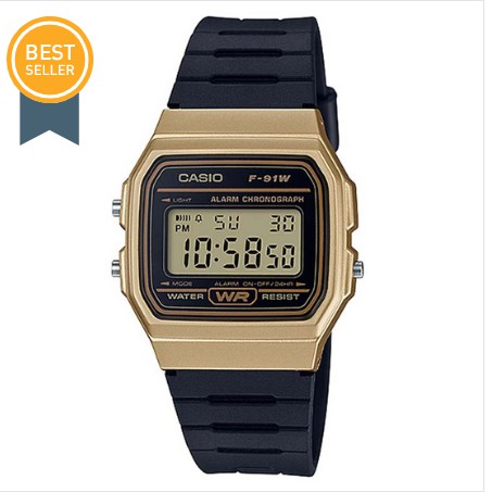 CASIO ของแท้ มีประกัน นาฬิกาข้อมือ F-91WM-9ADF