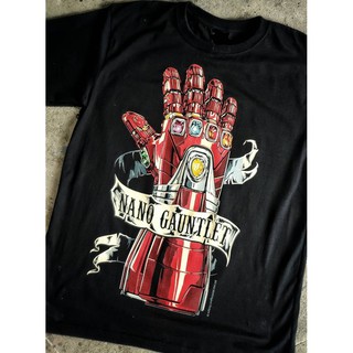 เสื้อยืดผ้าฝ้ายพรีเมี่ยม  143 Nano Gauntlet เสื้อยืด สีดำ  Black Timber T-Shirt ผ้าคอตตอน สกรีนลายแน่น