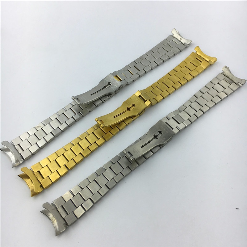 สายนาฬิกาข้อมือ สเตนเลส ทรงโค้ง 20 มม. สําหรับ Rolex water ghost watch