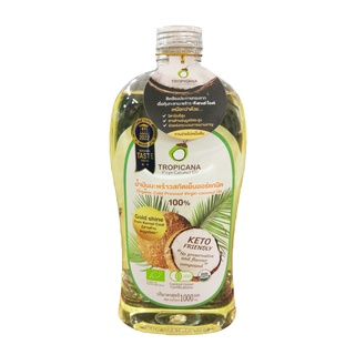 Tropicana oil น้ำมันมะพร้าวสกัดเย็นบริสุทธิ์100% ปริมาณสุทธิ 1000 ml (สำหรับบริโภค บำรุงผิว บำรุงผม) หมดอายุ 07/25