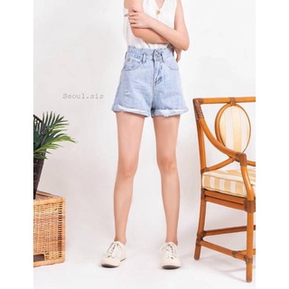 กางเกงยีน​ส์ขา​สั้น​ Denim  Short Pant​  -  light​ blue​