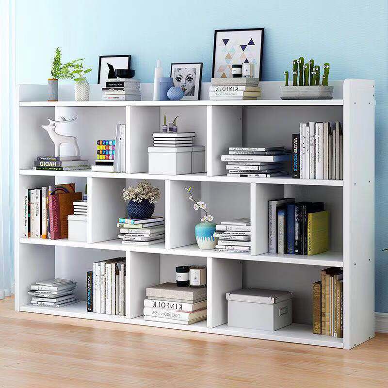 Bookcase Bookshelf Simple Floor Small Cabinet Storage Rack Living Room ...