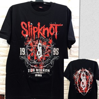 (ขายส่งได้)วงร็อค Slipknot เสื้อดํา COD G9_