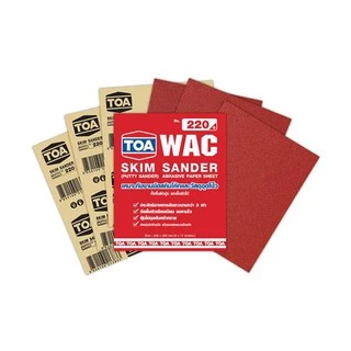 กระดาษทราย สกิมโค้ท TOA Skim Sander WAC ขัดผนังปูน วัสดุอุดโป้ว งานไม้ ทีโอเอ/b