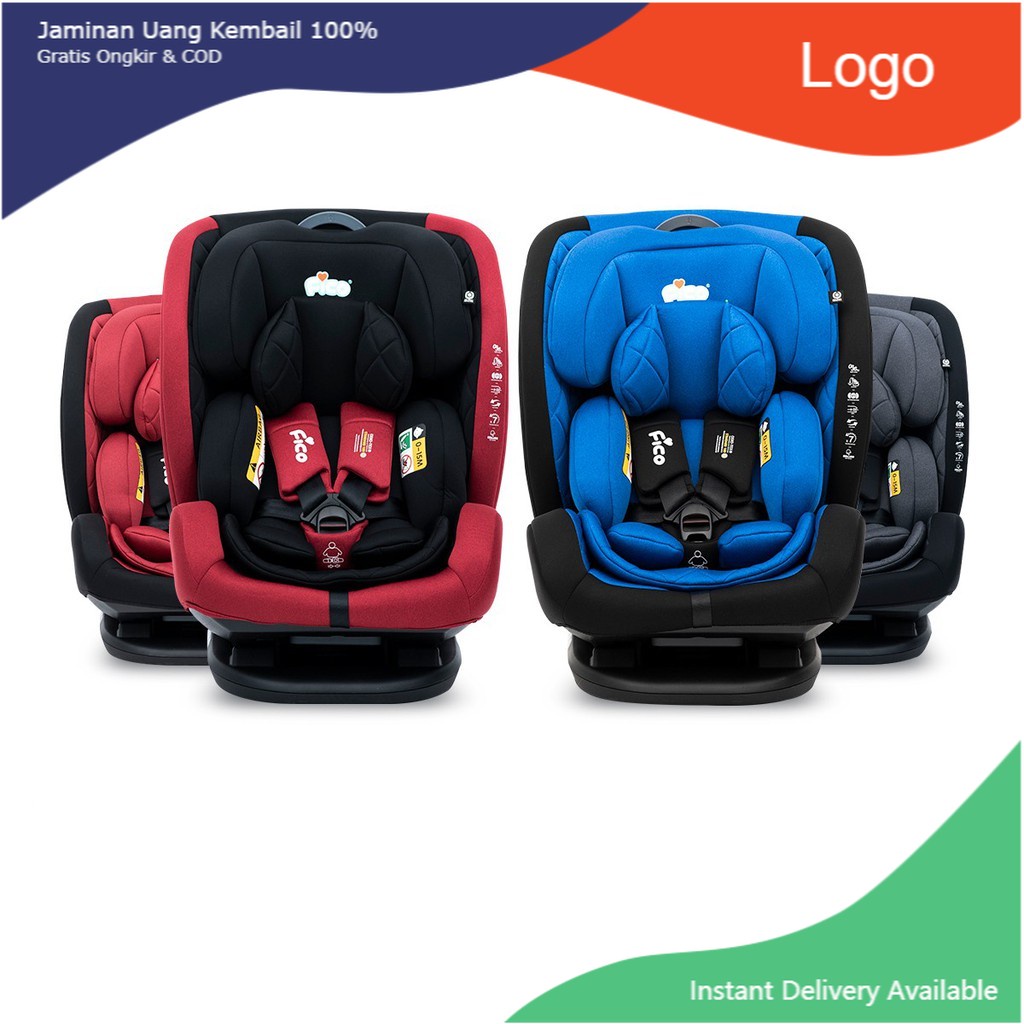 Fico คาร์ซีทเด็กระบบ ISOFIX+เบลล์ แรกเกิด - 12 ปี