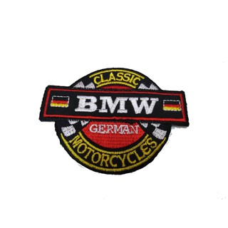 [ตัวรีด เย็บได้] BMW ป้ายติดเสื้อ logo Embroidered Sew Iron On Patches Badge