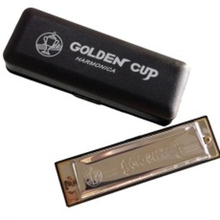 Hohner ฮาร์โมนิก้า รุ่น Golden Cup ขนาด 10 ช่อง คีย์ G