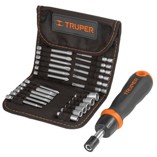 TRUPER 18219 ไขควงด้ามฟรี พร้อม ดอกไขควง 26 หัว (JDM-26) | MODERNTOOLS OFFICIAL