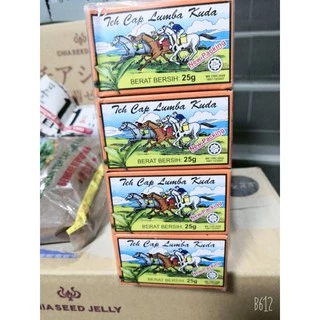 พร้อมส่ง​ ชาหอมตราม้าสีส้ม​ ชาหอม​ ขนาด​ 25​กรัม​*12กล่อง