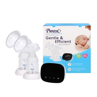 Pureen Electric Double Breast Pump Gentle &amp; Efficient เพียวรีน เครื่องปั๊มนม แบบปั๊มคู่ 2 มอเตอร์ จำนวน 1 ชุด 20477