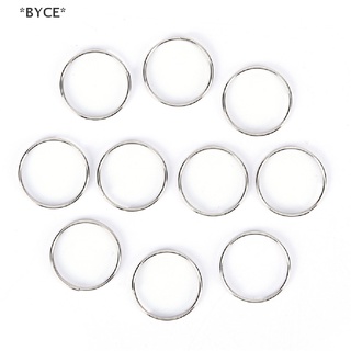 Byce&gt; ใหม่ ห่วงพวงกุญแจ นิกเกิล เหล็กชุบนิกเกิล 10 ชิ้น